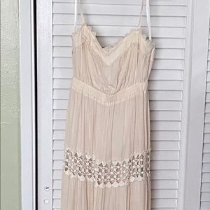 Brand new cream colored flowy dress
